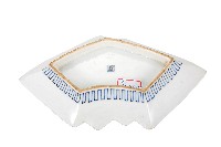 青花山水樓閣襷紋雙結型皿藏品圖，第2張