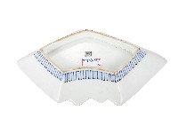 青花山水樓閣襷紋雙結型皿藏品圖，第2張