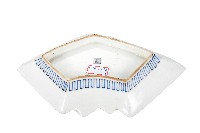 青花山水樓閣襷紋雙結型皿藏品圖，第2張