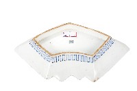 青花山水樓閣襷紋雙結型皿藏品圖，第2張