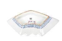 青花山水樓閣襷紋雙結型皿藏品圖，第2張