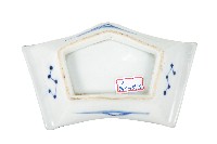 青花舟艇人物飛鳥紋五角變形皿藏品圖，第2張