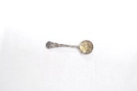 銀質府徽紋圓口小型湯匙藏品圖，第1張