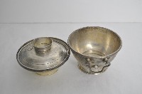 總督府徽紋雙繫環帶蓋銀碗三套組藏品圖，第3張