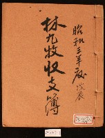 昭和三年林九牧收支簿藏品圖，第1張