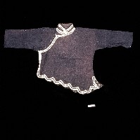 邵族波浪邊深色長袖上衣藏品圖，第1張