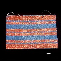 排灣族藍色織品方巾藏品圖，第3張