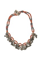 排灣族瑪腦珠飾項鍊藏品圖，第1張