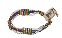 排灣族多彩串珠項鍊藏品圖，第1張
