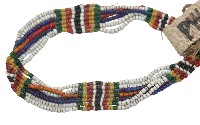 排灣族多彩串珠項鍊藏品圖，第2張