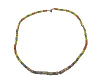 排灣族多彩琉璃珠項鍊藏品圖，第1張