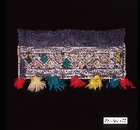 排灣族花卉紋刺繡帽藏品圖，第1張