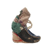 多色拼布加高式三寸金蓮一對藏品圖，第3張