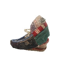 多色拼布加高式三寸金蓮一對藏品圖，第4張