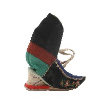 多色拼布加高式三寸金蓮一對藏品圖，第2張