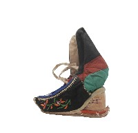 多色拼布加高式三寸金蓮一對藏品圖，第5張