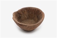 敞口深腹大型木碗藏品圖，第1張