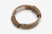 排灣族白銅製繩紋手鐶藏品圖，第1張