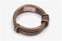 排灣族白銅製繩紋手鐶藏品圖，第1張