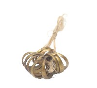 排灣族素面銅戒一串藏品圖，第1張