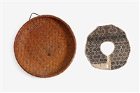 魯凱族籐編容器與繡領藏品圖，第2張