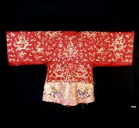 紅色寬袖吉祥繡樣新娘服藏品圖，第2張