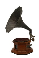 喇叭花外型之留聲機藏品圖，第2張