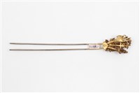 臺灣漢人族群鎏金髮釵藏品圖，第2張