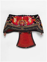 黑色花朵繡樣童帽藏品圖，第3張