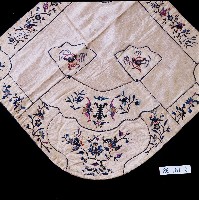 白色壽字刺繡肚兜藏品圖，第2張