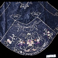 深藍色吉祥刺繡肚兜藏品圖，第2張