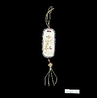 白色繡字眼鏡袋藏品圖，第2張