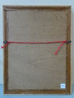 裱框門神進祿彩繪藏品圖，第4張