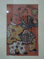 裱框門神年年添丁日日進財彩繪藏品圖，第3張