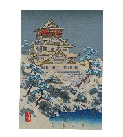 日本版畫風景明信片神社樣式藏品圖，第1張