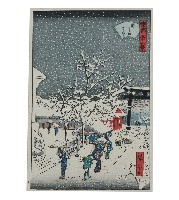 日本版畫風景明信片東都三十六景樣式藏品圖，第1張