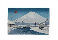 日本版畫風景明信片富士山樣式藏品圖，第1張