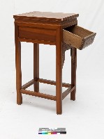 木製附抽屜太師椅茶几藏品圖，第2張