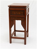 木製附抽屜太師椅茶几藏品圖，第1張