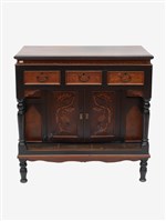 木製附抽屜桌櫃藏品圖，第1張