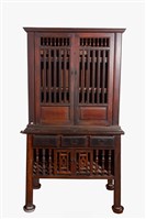 木製附門三層菜櫥藏品圖，第1張