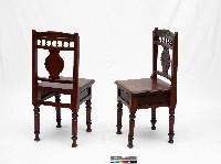 木製靠背椅一對藏品圖，第2張