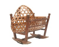 竹編搖籃藏品圖，第2張