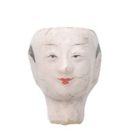 紙紮人臉孔紙糊面具藏品圖，第1張