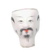 紙紮人臉孔紙糊面具藏品圖，第1張