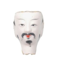 紙紮人臉孔紙糊面具藏品圖，第1張