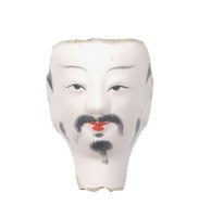 紙紮人臉孔紙糊面具藏品圖，第2張