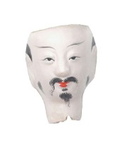 紙紮人臉孔紙糊面具藏品圖，第2張