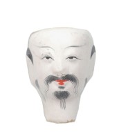 紙紮人臉孔紙糊面具藏品圖，第1張