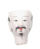 紙紮人臉孔紙糊面具藏品圖，第1張